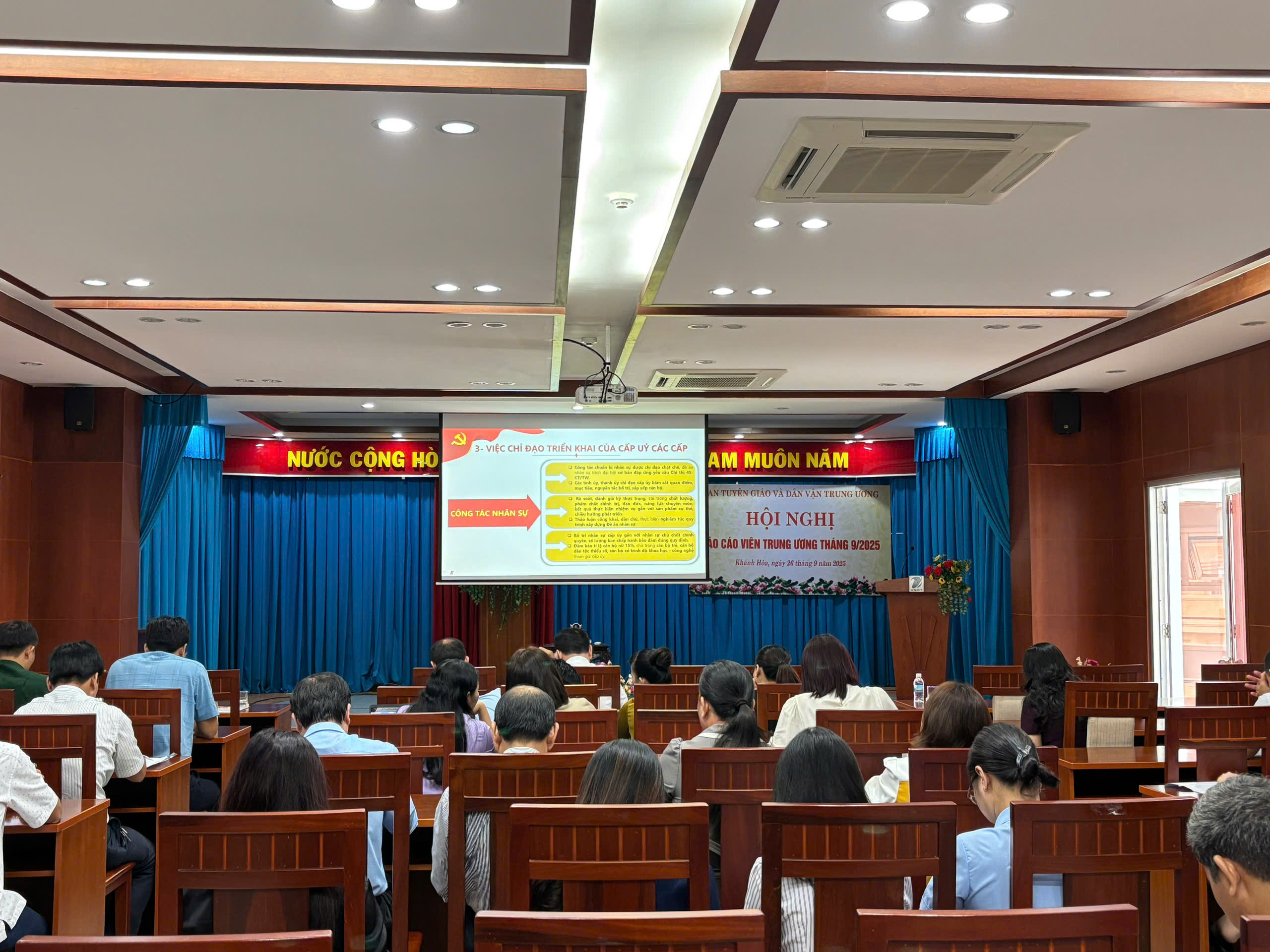 Ban Tuyên giáo và Dân vận Trung ương tổ chức Hội nghị Báo cáo viên Trung ương tháng 9 năm 2025